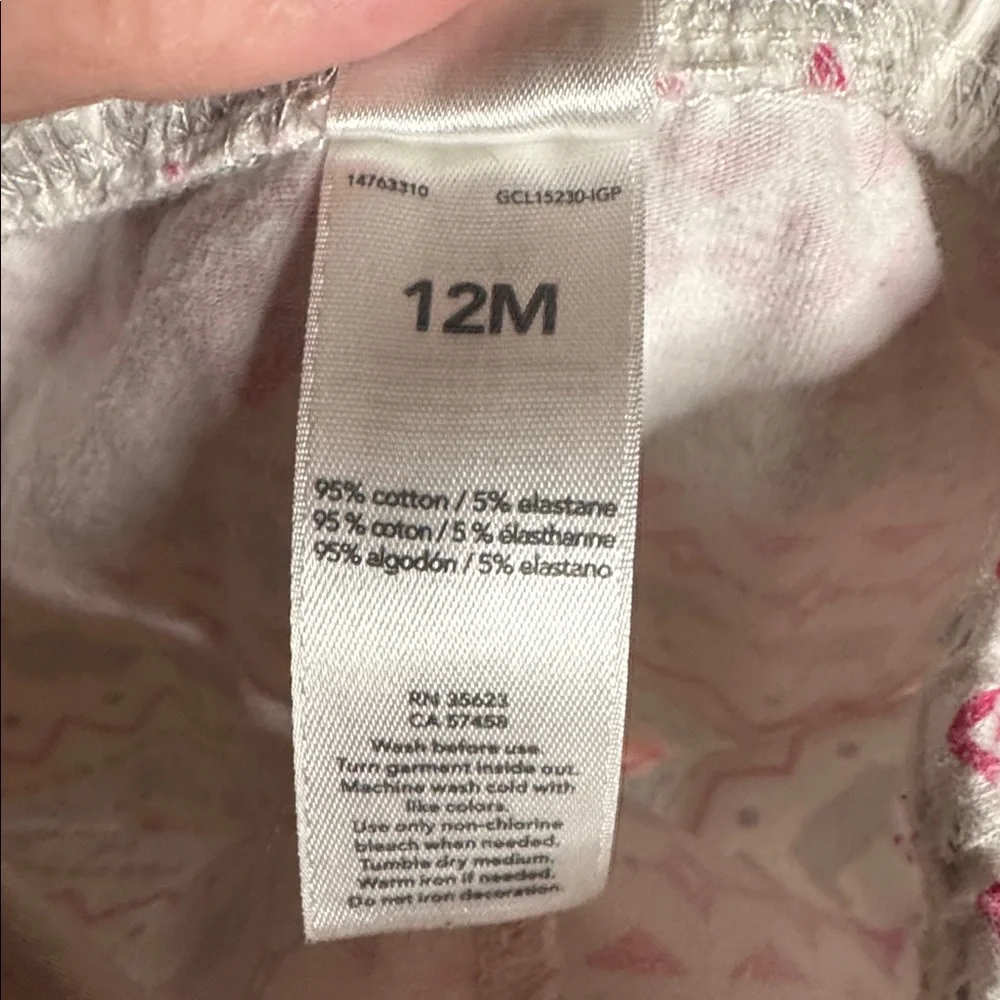 Carter’s 2-Pack Baby Pants Winter Bears & Fair Isle Print Sz 12 Mths (9-12 Mths)